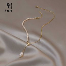 New Elegant Natural Baroque Pearl Necklace For Woman Sexy Neck Chain Accessories For Fashion Jewellery Girls