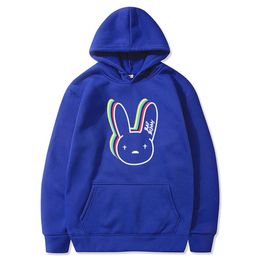 Men's Hoodies higher Sweatshirts things Bad Bunny Funny Korean Clothes Casual Pullover Harajuku Men women Hooded Hoody Hip Hop Hoodie Male Y156