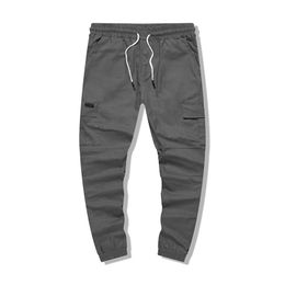 New Men Jogger Pants 2022 Casual Cargo Sweatpants Men's Sportswear Trousers Fitness Gym Harem Pencil Pant Solid Multiple Pockets