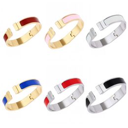 bracelet men gold bangle braclets jewellery luxury Jewellery classic stainless steel buckle bracelets femme Beautiful christmas gift exquisite bangles Jewellery