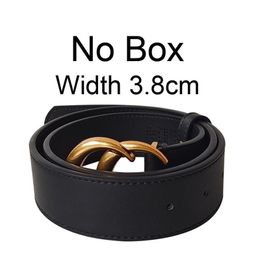 Fashion Mens Designer Genuine Leather Belts Womens Designers Gold Buckle Belt For Men Women