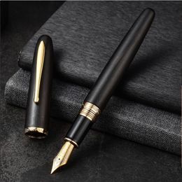Fountain Pens HongDian 660 Natural Wood Fountain Pen EF F Nib Handcrafted Sandalwood Pens school office business gifts 220923