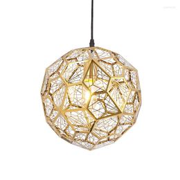 Pendant Lamps Nordic Post Modern Light Luxury Creative Art Lights Stainless Steel Simple Foyer Bedroom Dining Room Droplight