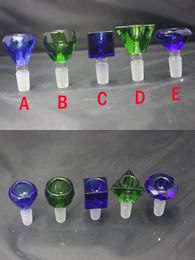 Multiple shapes Smoking Bowl Gemstone Replacement Glass Bowls For Glass Bong Water Pipe Hookahs