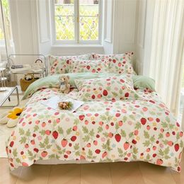 Bedding sets Latest Bedding Set High Quality Skin Friendly Single Double Queen Size Duvet Cover Set Printing Quilt Cover Set 220924