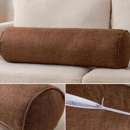 Pillow Pain Relief Neck Roll For Sleeping Round Washable Support Car Zipper Closure Throw Comfortable Cylindrical Shape Chair