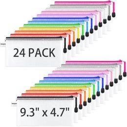 Pencil Bags Mesh Zipper Pouch 9 3 X 4 7 Small Pouches For Organising Mtipurpose Waterproof Travel Office School Ho Nerdsropebags500Mg Ampyp