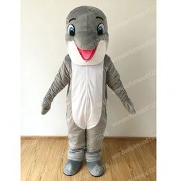 Performance Dolphin Mascot Costumes Carnival Hallowen Gifts Unisex Adults Fancy Party Games Outfit Holiday Celebration Cartoon Character Outfits