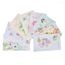 Party Decoration 8 Sheets/set -Up Cards Flowers Birthday Card Gift Greeting Wedding Invitation Supplies