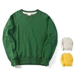Men's Jackets Japanese Retro Green Heavy Hoodie Men Spring Autumn Cotton Trendy Sweatshirts Casual Oversized Long Sleeve Pullover 220924
