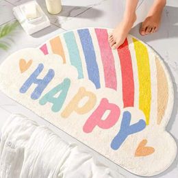 Crystal velvet imitation cashmere carpet cartoon entrance door anti-slip dirt-resistant foot pads can be hand washed by sea RRE14540