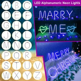 Strips LED Neon Lights Alphanumeric Decoration Sign Modeling For Decorating Weddings Parties And 2022 Christmas