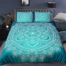 Bedding sets Bohemian 23pcs Boho Mandala Bedding Set Twin Queen King Size Comforter Duvet Quilt Cover and Pillowcase Soft Bedclothes 220924