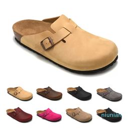 leather bag head pull cork slippers female male summer anti-skid slippers lazy shoes lovers beach shoes