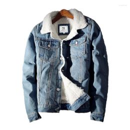 Men's Jackets Men Winter Jean Outerwear Warm Denim Coats 2022 Large Size Thicken