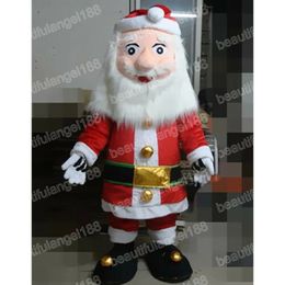 Christmas Santa Claus Mascot Costume Cartoon Character Outfit Suit Halloween Adults Size Birthday Party Outdoor Outfit Charitable activities