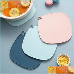 Mats Pads 1 Piece Of Solid Colour Creative Sile Insation Pad Drink Holder Kitchen Bar Table Decoration Drop Delivery 2021 Home Garden Dhncx