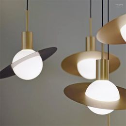 Pendant Lamps Modern Loft Chandelier Nordic Vintage LED Lights Hanging Lamp Bar Restaurant Kitchen Fixtures Light Brass Lighting