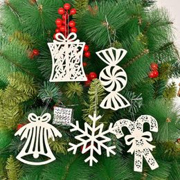 Christmas Decorations 1set Tree Rnament Hanging Bell Candy Cane Glitter Star Ball Pendant Xmas Embellishment Holiday Decoration