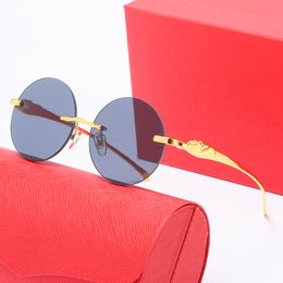 sunglasses womens luxury sunglasses man Classic Eyeglasses frameless brand eyeglass gold silver Color Optional Original Box carti Sun Glasses