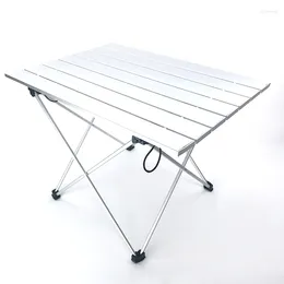 Camp Furniture Protable Aluminium Alloy Portable Folding Camping Table Multifunctional Foldable Outdoor Dinner BBQ Desk For Hiking Picnic