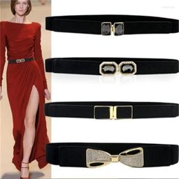 Belts Fashion Dress For Women Simple Waist Elastic Ladies Band Flowers Decoration Coat Sweater Party Belt Girdle Gifts