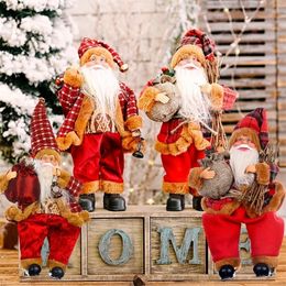 Christmas Decorations Santa Claus Doll Tree Ornament Merry For Home Navidad Natal Gifts Year 2023 220927