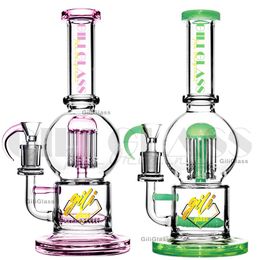 10.5 inches hookah Glass water bongs classics design 8 arm tree perc dab rig honeycomb/cage 5mm thick bong Smoking Accessories