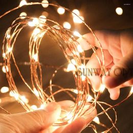 Strings 10M 33Ft Micro 100 Leds Copper Wire LED String Light Fairy Lights For Christmas Includes Power Adapter UK US AU EU Plug CE ROSH