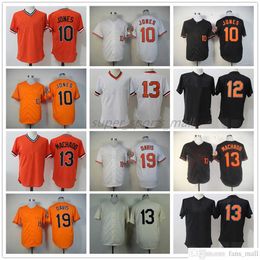 Mitchell and Ness Baseball Jersey Vintage 10 Adam Jones 12 Black Pullover 13 Manny Hado 19 Chris Davis 2 JJ Hardy Jerseys 1953 1954 Retro