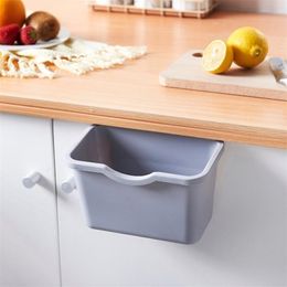 Waste Bins 1 Pc Kitchen Cabinet Door Hanging Trash Wall Mounted Garbage Recycle Can Storage Container Rubbish Dustbin 220927