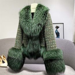 Women s Fur Faux Parker Female Coat fur Collar Casual Jacket Winter Temperament Fashion Short High Quality NBH580 220926