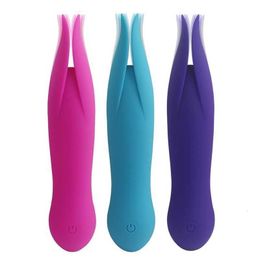 Sex Appeal Massagegeräte USB wiederaufladbare Doppelzunge Vibratoren Silikonfrequenz Vibration wasserdichtes Spielzeug Frauen Clitoris Stimulator