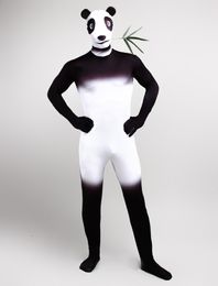 Animal cute panda cosplay Catsuit Costume Lycar spandex full Body Zentai suit stage costumes club party jumpsuit