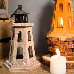 Candle Holders Creative Minimalist Wooden Cover Wedding Decorations Lantern Candelabro Vela Christmas For Home 5X116