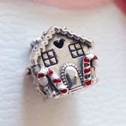 Encanto de la casa de pan de jengibre 925 sterling silver home beads dulces beads de estilo de estilo pandora collar de pulseras de braceletas de bricolaje 268W