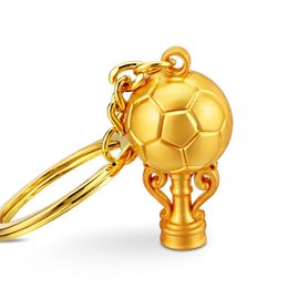 World Cup Keychain Gold Football Keychains Car Keyring Souvenir Gifts Key Chain