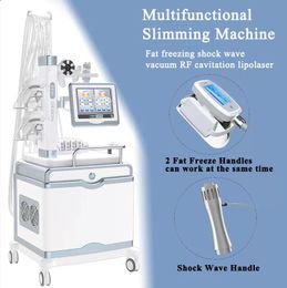 Effective multifunction Cryolipolisis body slimming laser cavitation skin tightening fat reduction ShockWave rf skin tighten pain relief beauty machine