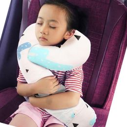 Pillow Cute Peach Velvet Sleeping Headrest Creative Lengthening Children Stroller Car Seat Belt Shoulder Pad Home Textile