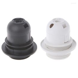 Lamp Holders High Quality E27 Bulb Holder Edison Screw Cap Socket White/Black Pendant Ceiling Light