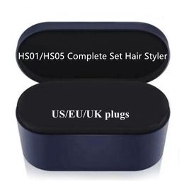 8 Heads Multi Function Hair Curler Professional Salon Dryer Tools EU US UK AU Version Curling Iron Complete Set with Attachment Storage Box HS01 HS05