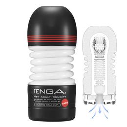 Sex masturbators men bearing cup TOC 203 reality vaginal pudendal adult stimulation Dick rotating massager pocket masturbation men's sex toy store 220926