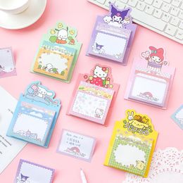 Pages Kawaii Japanese Cartoon Memo Pad Students Stationery Sticky Notes Portable Notepad School Office Supplies Gift