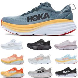 2022 HOKA ONE Bondi 8 러닝화 로컬 부츠 온라인 스토어 트레이닝 스니커즈 허용 라이프스타일 충격 흡수 하이웨이 디자이너 여성 남성