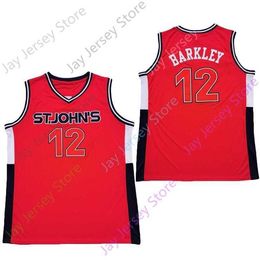 Mitch 2020 New NCAA St. John's Red Storm St. Johns Jerseys 12 Barkley College Basketball Jersey Red Size Youth Adult