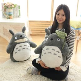 Plush Dolls 30-70CM Kawaii My Neighbour Totoro animation film plush stuffed toys doll pillow lotus leaf decor girl room decor Christmas gifts 220927