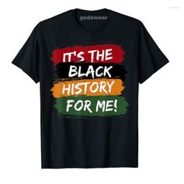 Men's T Shirts Men's T-Shirts Its Black History For Me African Pride BHM Men Women Kids T-Shirt Customised Products Letters Printed Tee