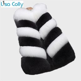 Womens Fur Faux Lisa Colly Autumn Winter Warm Vest Coat HighGrade Jacket Fashion Import Long Outwear 220927