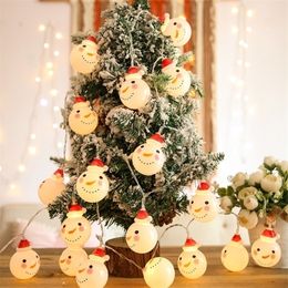 Christmas Decorations LED String Lights Christmas Decorations Light Santa Claus Snowman Fairy Lamp For Home Garden Christmas Tree Decor 2023 220927