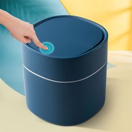 Waste Bins Mini Trash Can Household Garbage Basket Tabletop Trashcan Storage For Kitchen Sitting Room Small Dustbins 220927